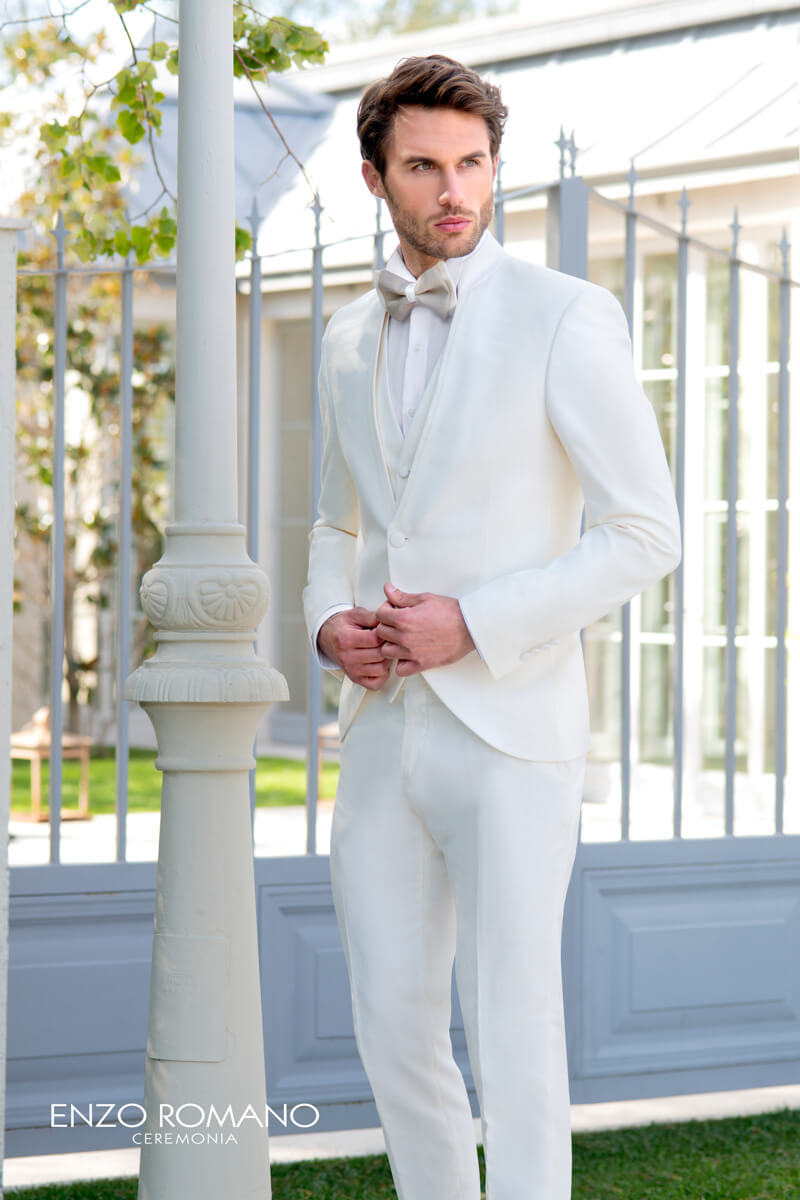 Colección Beach Wedding 2020/21 de Enzo Romano en Trajeria Cristina Piotto en Málaga