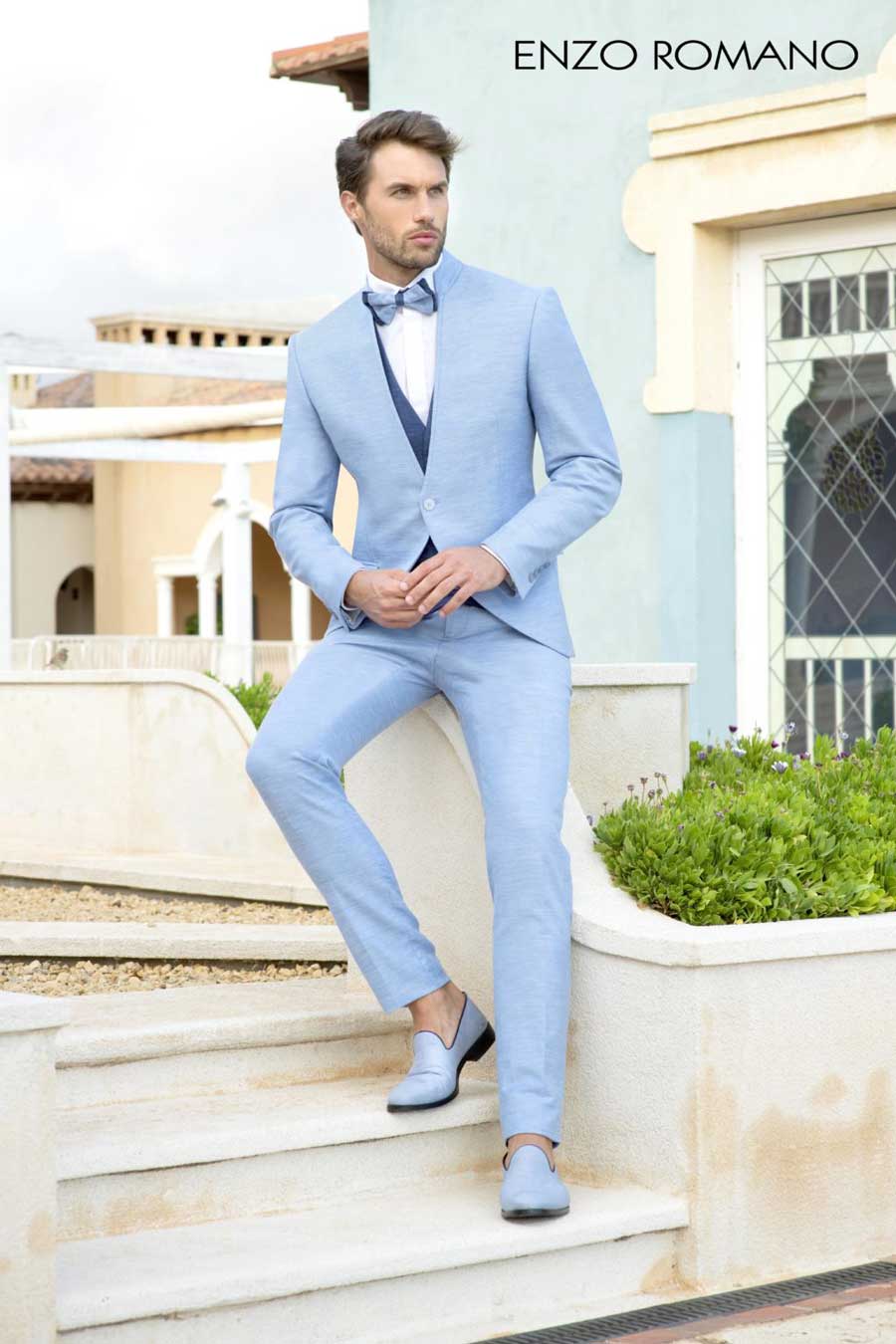 Trajes de novio azul